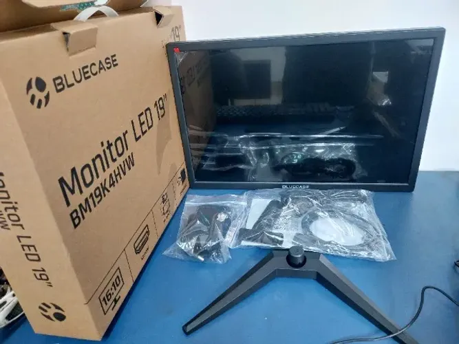 Monitor Novo 19 Blucase 75Hz Saída Hdmi e VGA Garantia 90 Dias