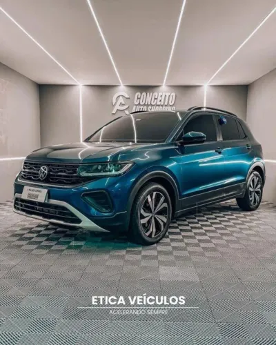 Volkswagen T-Cross 1.0 200 Tsi Flex Automático 2025 Azul