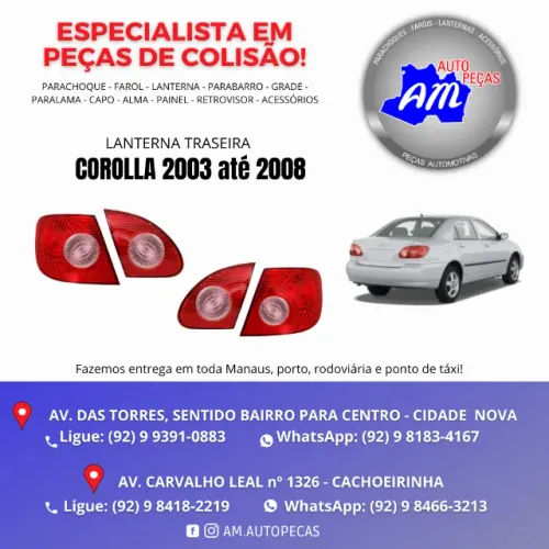 lanterna corolla 2003 a 2008
