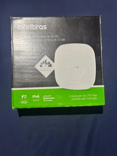 Kit par de Rádios outdoor Intelbras c Roteador Externo 5ghz 16dBi