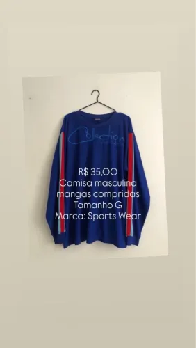 Camisa masculina tamanho G