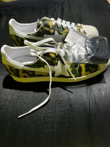 Tênis BAPE x Adidas Superstar Camuflado - Top de Linha, Onde o clássico encontra o hype.