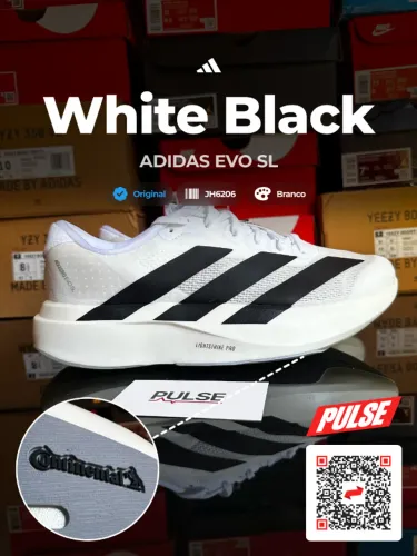 Adidas Adizero Evo SL White Black - tamanho 40, original