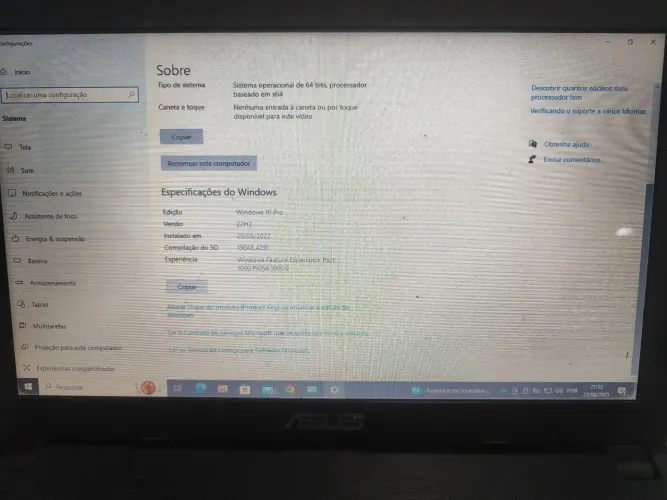 Notebook Asus