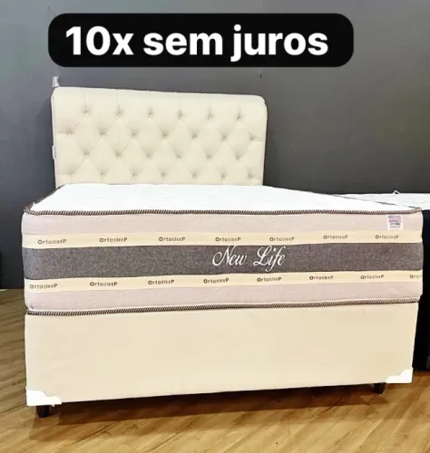 Cama box colchão e base (Gigante) Nova