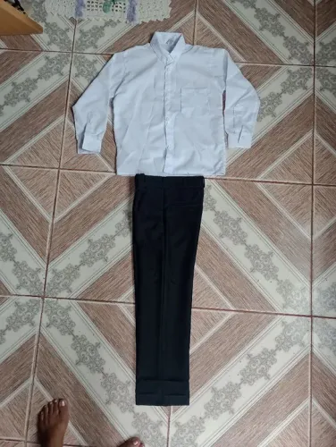Conjunto camisa e calça social infantil