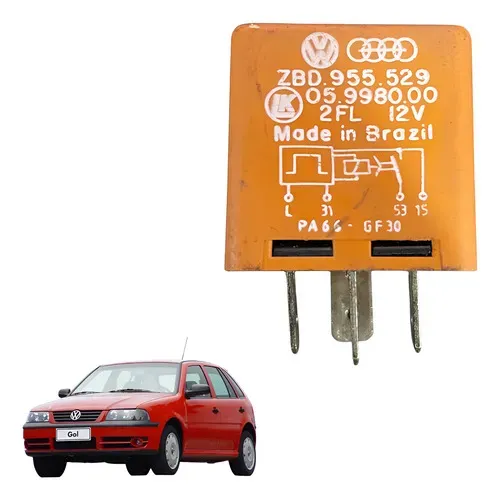 Rele Auxiliar Limpa Vidro Trase Vw Gol G2 G3 1995 2006 Usado