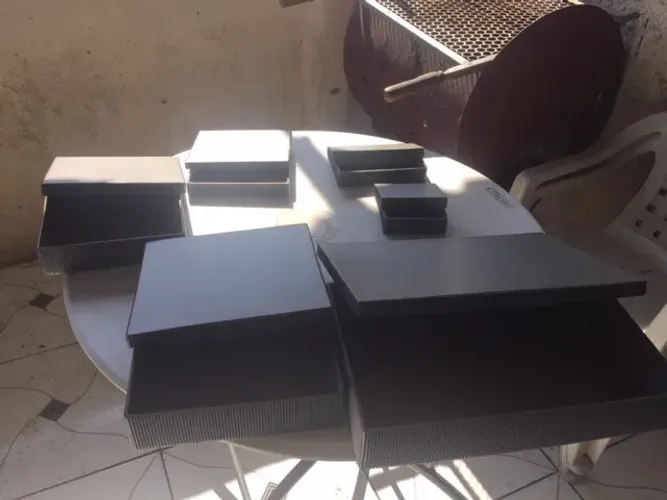 caixas de presente jogo com 6 unidades de tamanho diferente