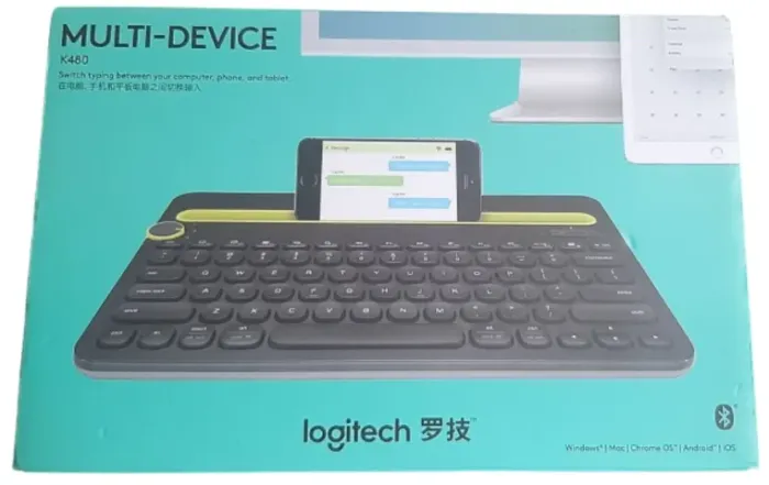 Teclado Bluetooth Logitech K480 Preto Multi-Dispositivo (Usado)