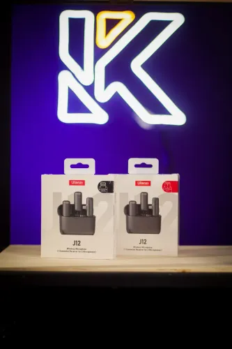 Ulanzi J12 - Microfone de Lapela Tipo C ou Lightning Áudio Profissional