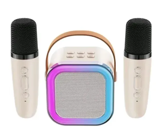 Caixa De Som Bluetooth 2 microfones (Entrega)
