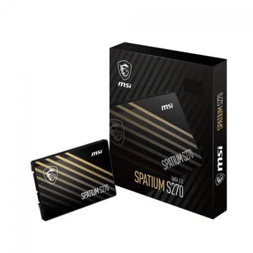 SSD MSI Spatium S270, 240GB, Sata III, Leitura 500Mbs e Gravação 400Mbs