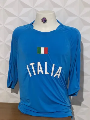 camisa italia anos 90 original manga 3/4 dellerba