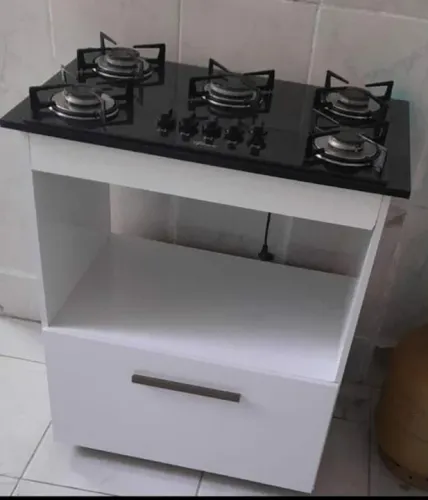 Balcão compacto para cooktop 4 ou 5 bocas promoção dinheiro e pix