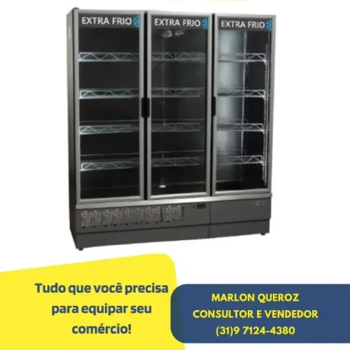 Freezer Expositor 3 Portas Auto Serviço Polar