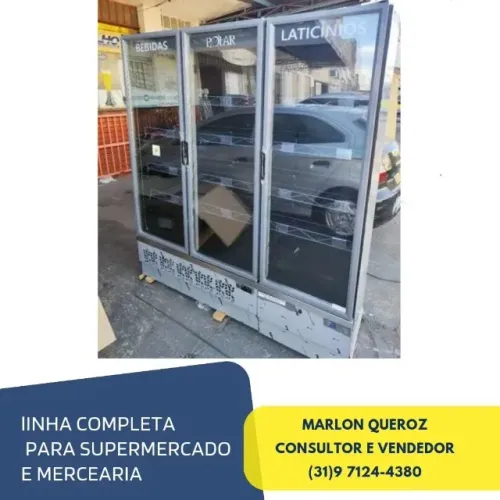 Geladeira Expositora 3 Portas 220v Nova Polar