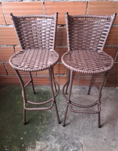 Banquetas de Bar em Fibra Sintética novas cada 