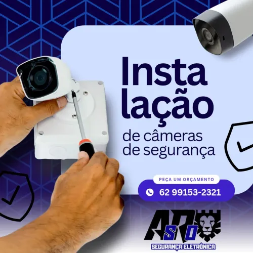 Instalação de câmera de segurança - AsRo segurança eletrônica