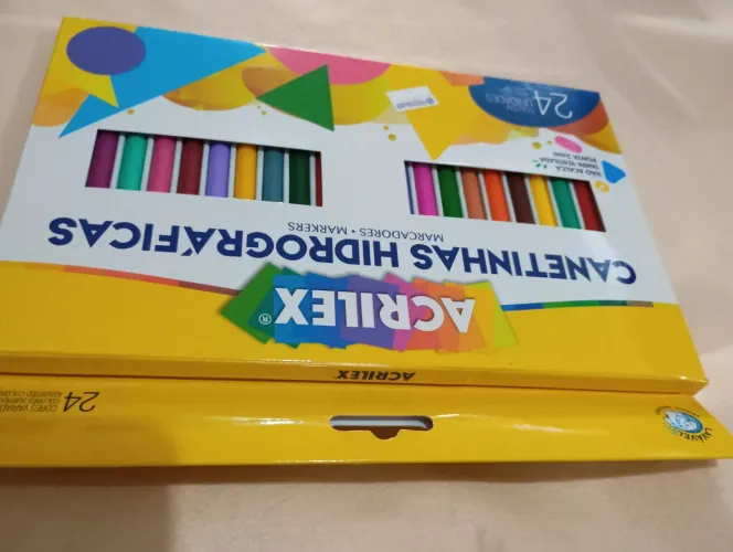 Canetas hidrográficas 24 cores