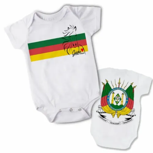 Body de bebê roupa de criança gaúcho Rio grande do Sul RS Patriota