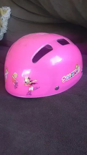 Capacete Rosa Infantil Solzinho