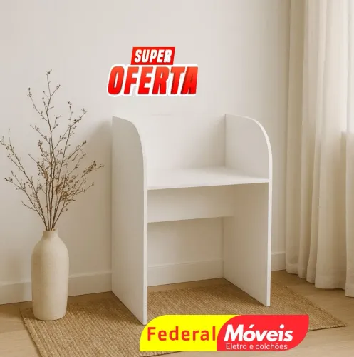 Escrivaninha de Atendimento Baía 1,16x0,83 - Compacta, resistente e muito funcional