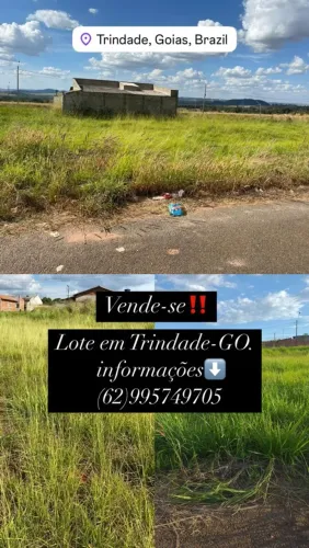 Vende-se lote em trindade Goiás!