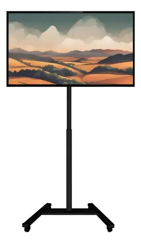 Suporte Pedestal Tv 32-42-48-50-55-58-6 C Rodinhas - Ped-03