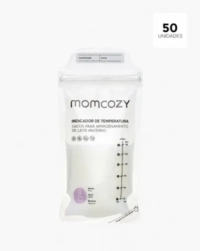Sacos Momcozy Temp-Sensing 50un 180ml Leite Materno