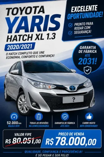 Toyota Yaris Live 1.3 Flex 16V 5P AUT 2021