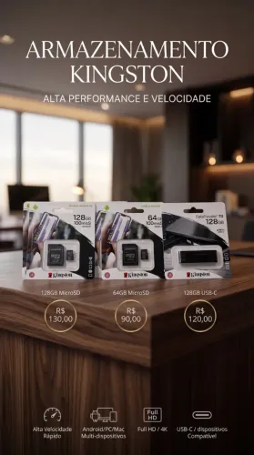 Kingston Armazenamento Pen Drive e Cartão SD