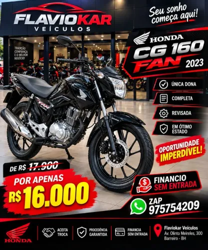 Fan 160 oportunidade financio sem entrada