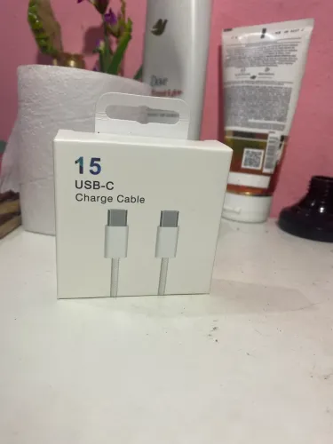 Cabo USB-C para USB-C Turbo Fast Charge | Carregamento Rápido para iPhone 15, Samsung
