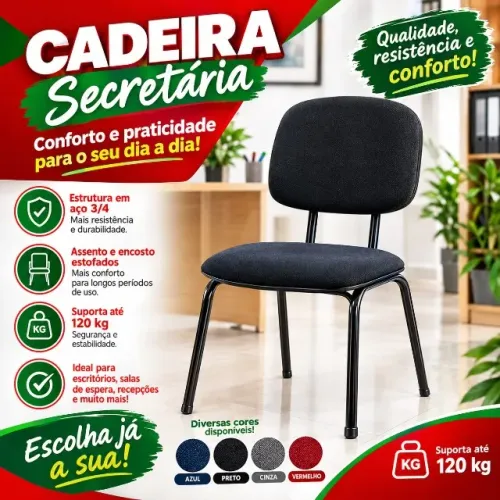 Cadeira fixa para escritório