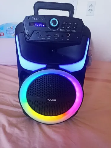 Caixa De Som Pulse 250 Watts De Potência De Som 290 Pra Vender Logo