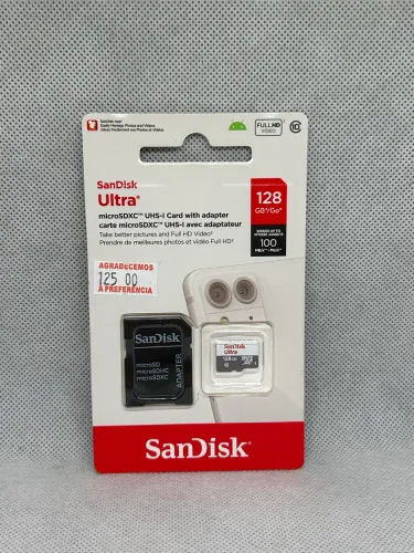 Cartão de Memória SanDisk de 128gb