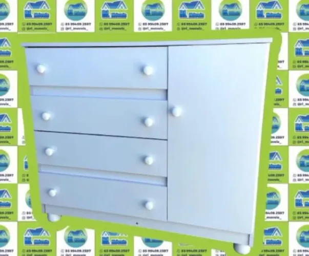 CÔMODA 4 GAVETAS EM MDF - APROVEITE!