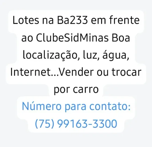 Lotes na BA233