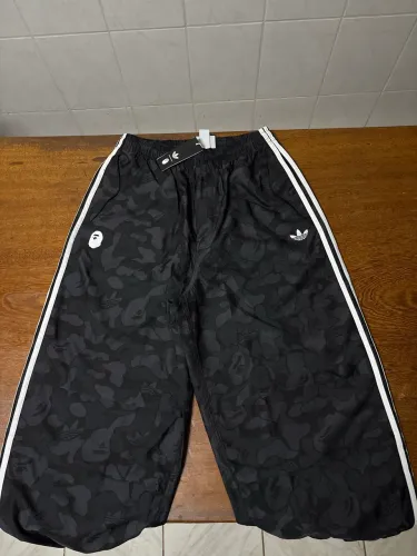 bape x adidas world cup jacquard track pants
