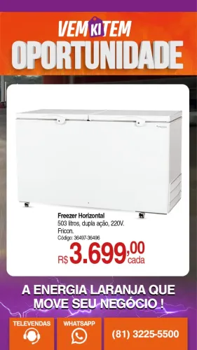 Freezer horizontal