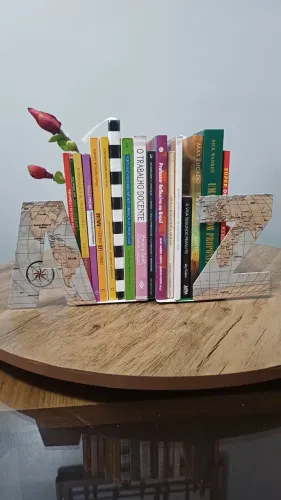 Suporte aparador de livros