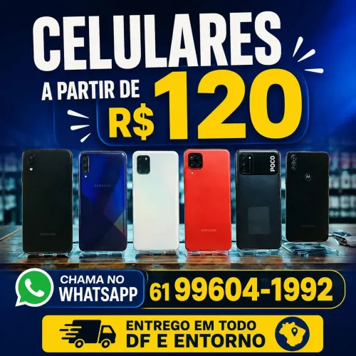 Celular usado partir de 120 reais 