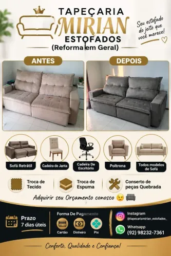 Tapeçaria Reforma Sofá