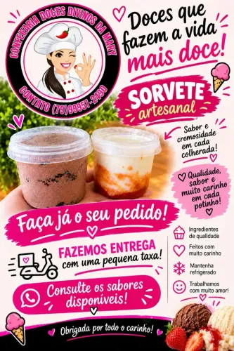 Sorvetes Artesanais e Salgados para Festas e revenda 