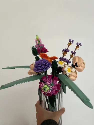 Buquê de flor de lego
