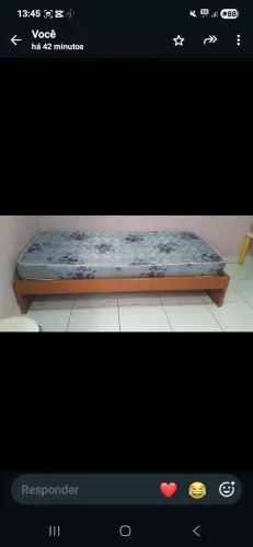 Cama solteiro com colchão