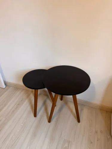Kit 2 Mesas Laterais/Ninho - Estilo Retrô Moderno