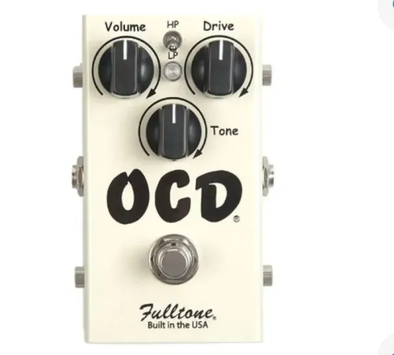 Pedal de Overdrive Distorção Fulltone OCD V2 Branco Guitarra Elétrica
