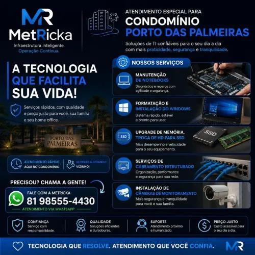 Assistência Técnica em Informática | Formatação, Redes, CFTV e Suporte