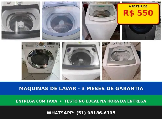 Máquina de lavar roupa 100 dias de garantia *